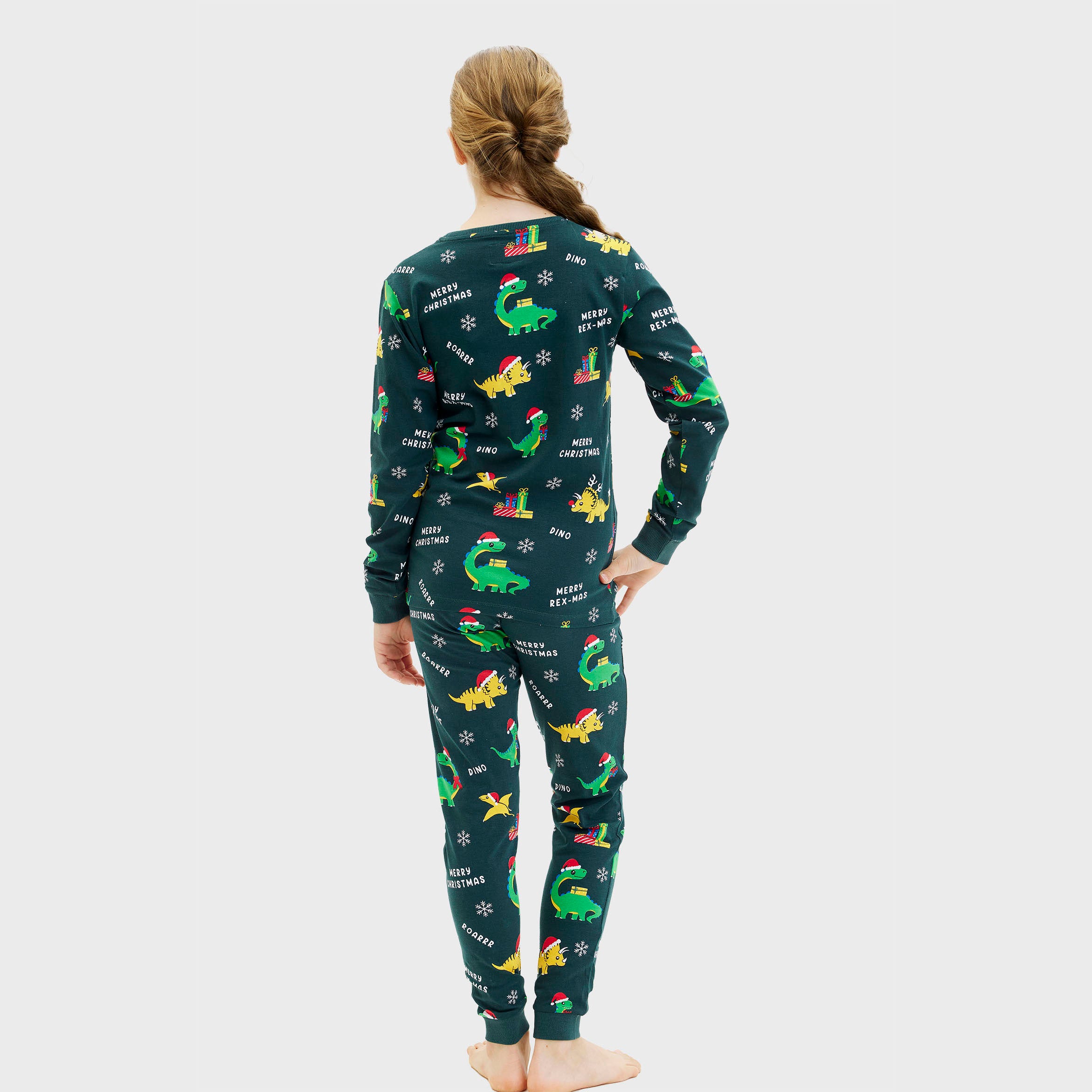 Dino Christmas pyjamas kids